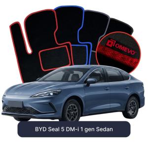 Dywaniki Welurowe OMEVO do BYD Seal 5 DM-i 1 gen Sedan (2025-2026)