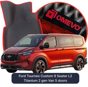 OMEVO 5D Pro EVA Dywaniki do Ford Tourneo Custom 9-osobowy L2 Titanium 2 gen Van 5 drzwi (2023-2026)
