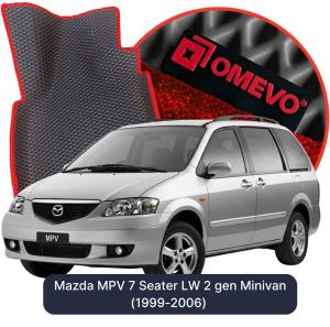 OMEVO 5D Pro EVA Dywaniki do Mazda MPV 7-osobowy LW 2 gen Minivan (1999-2006)
