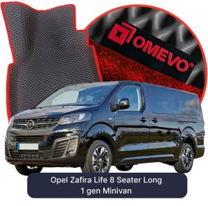 OMEVO 5D Pro EVA Dywaniki do Opel Zafira Life 8-osobowy Long 1 gen Minivan (2019-2026)