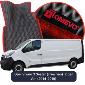 OMEVO 5D Pro EVA Dywaniki do Opel Vivaro 3- osobowy (brygadówka) 2 gen Van (2014-2019)