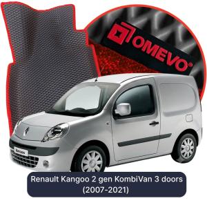 OMEVO 5D Pro EVA Dywaniki do Renault Kangoo 2 gen KombiVan 3 drzwi (2007-2021)