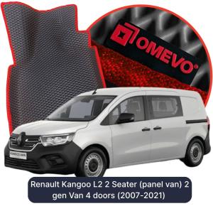 OMEVO 5D Pro EVA Dywaniki do Renault Kangoo L2 2-osobowy
 (blaszak) 2 gen Furgon 4 drzwi (2007-2021)
