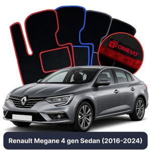 Dywaniki Welurowe OMEVO do Renault Megane 4 gen Sedan (2016-2024)