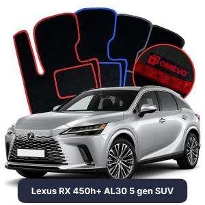 Dywaniki Welurowe OMEVO do Lexus RX 450h+ AL30 5 gen SUV (2022-2026)