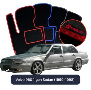Dywaniki Welurowe OMEVO do Volvo 960 1 gen Sedan (1990-1998)
