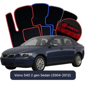 Dywaniki Welurowe OMEVO do Volvo S40 2 gen Sedan (2004-2012)