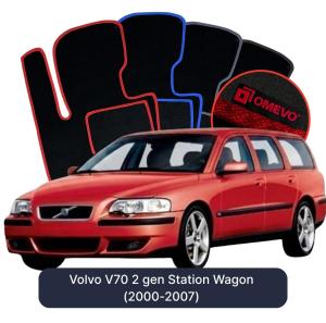 Dywaniki Welurowe OMEVO do Volvo V70 2 gen Kombi (2000-2007)