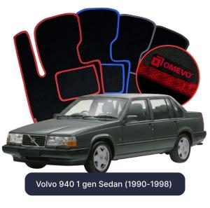 Dywaniki Welurowe OMEVO do Volvo 940 1 gen Sedan (1990-1998)