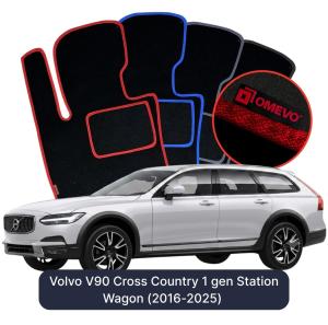 Dywaniki Welurowe OMEVO do Volvo V90 Cross Country  1 gen Kombi (2016-2025)