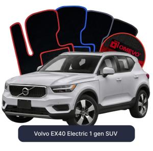 Dywaniki Welurowe OMEVO do Volvo EX40 Elektryczny 1 gen SUV (2017-2026)