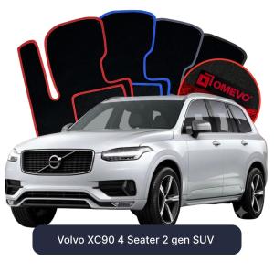 Dywaniki Welurowe OMEVO do Volvo XC90 4-osobowy 2 gen SUV (2015-2026)