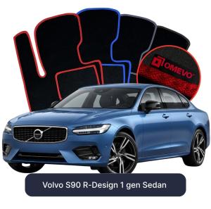 Dywaniki Welurowe OMEVO do Volvo S90 R-Design 1 gen Sedan (2016-2026)