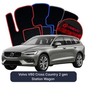 Dywaniki Welurowe OMEVO do Volvo V60 Cross Country 2 gen Kombi (2018-2026)