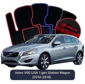 Dywaniki Welurowe OMEVO do Volvo V60 USA 1 gen Kombi (2010-2018)