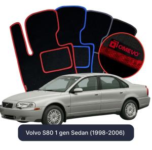 Dywaniki Welurowe OMEVO do Volvo S80 1 gen Sedan (1998-2006)