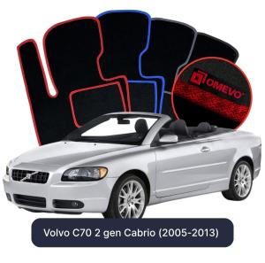 Dywaniki Welurowe OMEVO do Volvo C70 2 gen Cabrio (2005-2013)