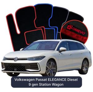 Dywaniki Welurowe OMEVO do Volkswagen Passat ELEGANCE Diesel 9 gen Kombi (2024-2026)