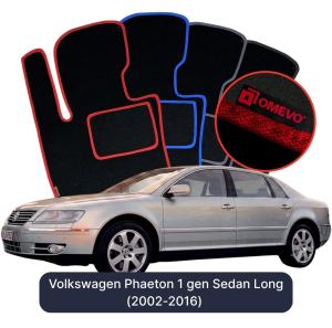 Dywaniki Welurowe OMEVO do Volkswagen Phaeton 1 gen Sedan Long (2002-2016)
