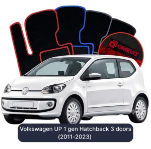 Dywaniki Welurowe OMEVO do Volkswagen UP 1 gen Hatchback 3 drzwi (2011-2023)