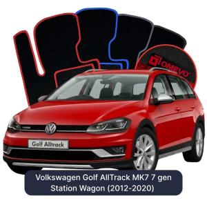 Dywaniki Welurowe OMEVO do Volkswagen Golf AllTrack MK7 7 gen Kombi (2012-2020)