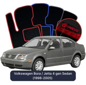 Dywaniki Welurowe OMEVO do Volkswagen Bora / Jetta  4 gen Sedan (1998-2005)