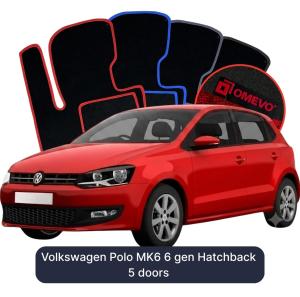 Dywaniki Welurowe OMEVO do Volkswagen Polo MK6 6 gen Hatchback 5 drzwi (2017-2026)