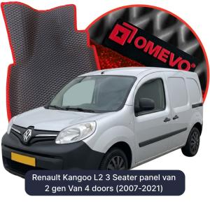 OMEVO 5D Pro EVA Dywaniki do Renault Kangoo L2 3-osobowy (blaszak) 2 gen Furgon 4 drzwi (2007-2021)