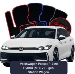 Dywaniki Welurowe OMEVO do Volkswagen Passat R-Line Hybryda (MHEV) 9 gen Kombi (2024-2026)
