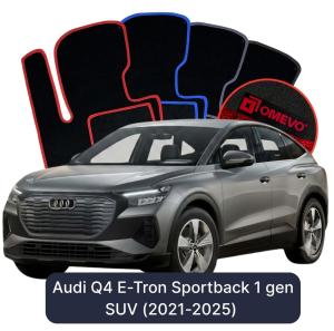 Dywaniki Welurowe OMEVO do Audi Q4 E-Tron Sportback 1 gen SUV (2021-2025)
