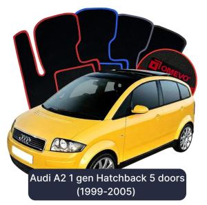 Dywaniki Welurowe OMEVO do Audi A2 1 gen Hatchback 5 drzwi (1999-2005)