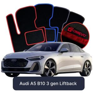 Dywaniki Welurowe OMEVO do Audi A5 B10 3 gen Liftback (2024-2026)