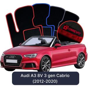 Dywaniki Welurowe OMEVO do Audi A3 8V 3 gen Cabrio (2012-2020)