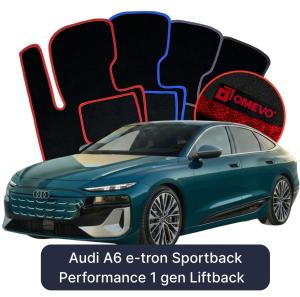 Dywaniki Welurowe OMEVO do Audi A6 e-tron Sportback Performance 1 gen Liftback (2024-2026)