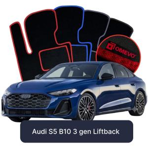 Dywaniki Welurowe OMEVO do Audi S5 B10 3 gen Liftback (2024-2026)