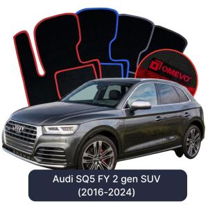 Dywaniki Welurowe OMEVO do Audi SQ5 FY 2 gen SUV (2016-2024)