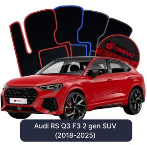 Dywaniki Welurowe OMEVO do Audi RS Q3 F3 2 gen SUV (2018-2025)