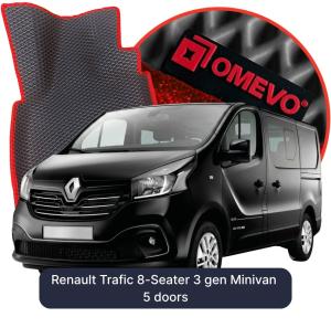 OMEVO 5D Pro EVA Dywaniki do Renault Trafic 8-osobowy 3 gen Van 5 drzwi (2014-2026)