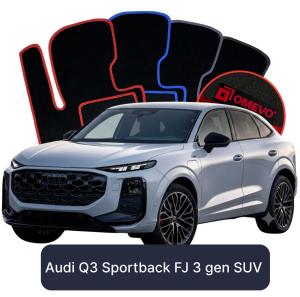 Dywaniki Welurowe OMEVO do Audi Q3 Sportback FJ 3 gen SUV (2025-2026)