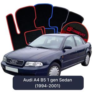 Dywaniki Welurowe OMEVO do Audi A4 B5 1 gen Sedan (1994-2001)