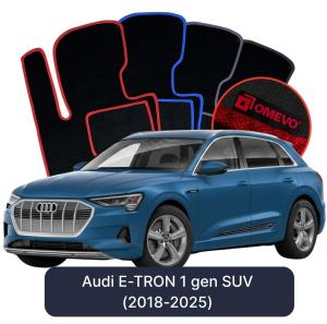 Dywaniki Welurowe OMEVO do Audi E-TRON 1 gen SUV (2018-2025)