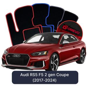 Dywaniki Welurowe OMEVO do Audi RS5 F5 2 gen Coupe (2017-2024)