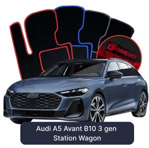 Dywaniki Welurowe OMEVO do Audi A5 Avant B10 3 gen Kombi (2024-2026)