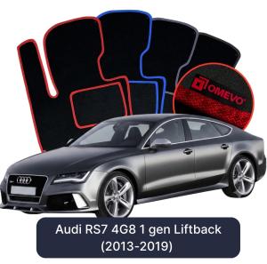 Dywaniki Welurowe OMEVO do Audi RS7 4G8 1 gen Liftback (2013-2019)