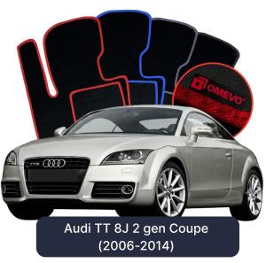 Dywaniki Welurowe OMEVO do Audi TT 8J 2 gen Coupe (2006-2014)