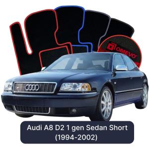 Dywaniki Welurowe OMEVO do Audi A8 D2 1 gen Sedan Short (1994-2002)