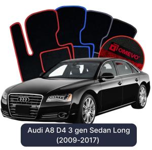 Dywaniki Welurowe OMEVO do Audi A8 D4 3 gen Sedan Long (2009-2017)