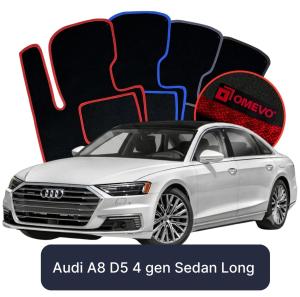 Dywaniki Welurowe OMEVO do Audi A8 D5 4 gen Sedan Long (2018-2026)