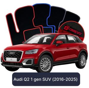 Dywaniki Welurowe OMEVO do Audi Q2 1 gen SUV (2016-2025)