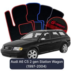 Dywaniki Welurowe OMEVO do Audi A6 C5 2 gen Kombi (1997-2004)